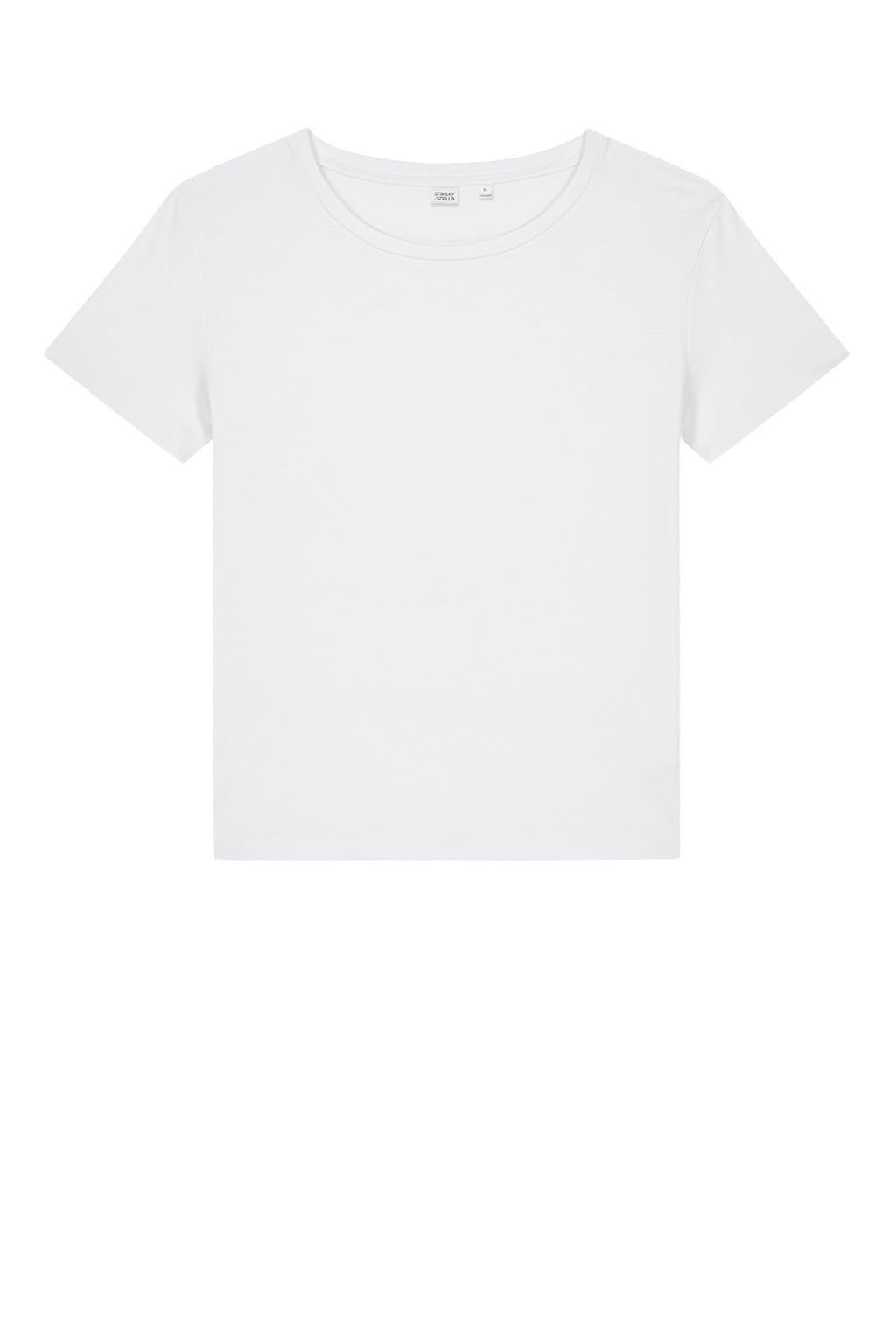 Stanley Stella SXW008 Womens Serena Short Sleeve Scoop Neck T-Shirt White Flat Front