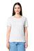 Stanley Stella SXW008 Womens Serena Short Sleeve Scoop Neck T-Shirt White Model Front