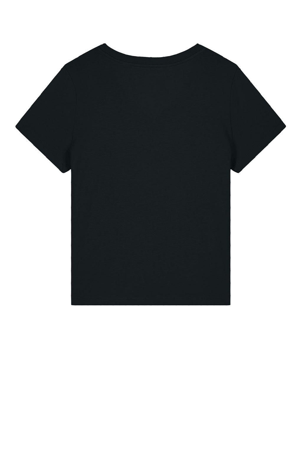 Stanley Stella SXW032 Womens Isla Short Sleeve V-Neck T-Shirt Black Flat Back