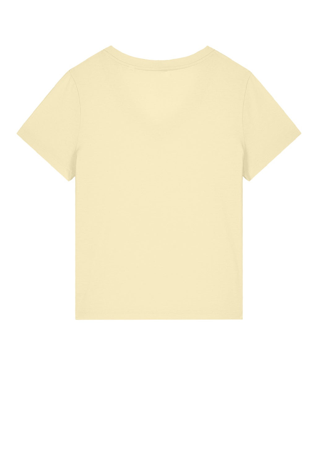 Stanley Stella SXW032 Womens Isla Short Sleeve V-Neck T-Shirt Butter Yellow Flat Back