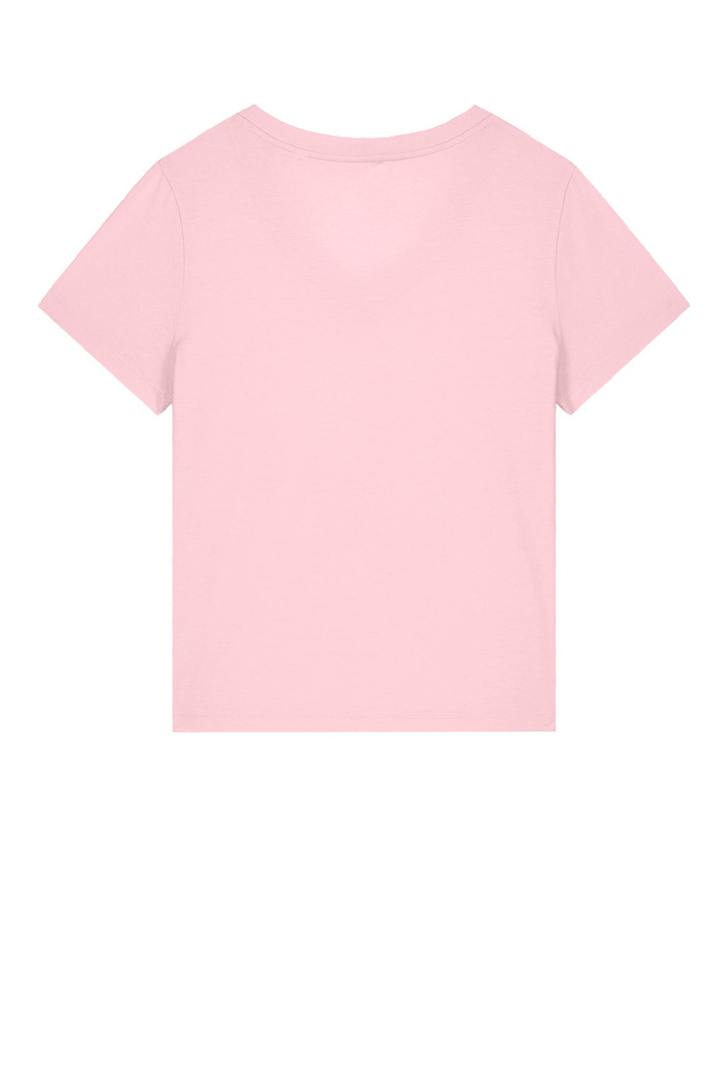 Stanley Stella SXW032 Womens Isla Short Sleeve V-Neck T-Shirt Cotton Pink Flat Back