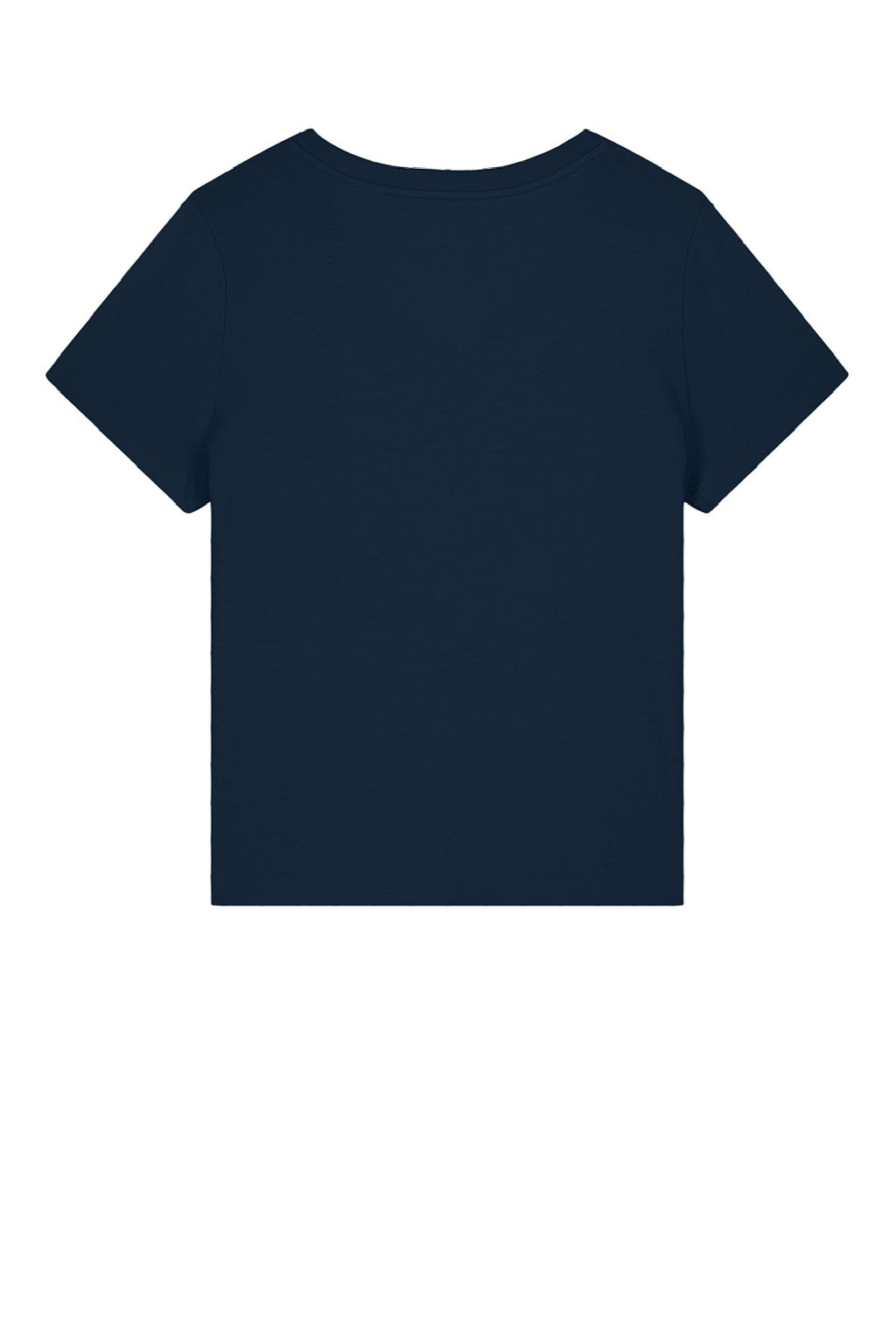 Stanley Stella SXW032 Womens Isla Short Sleeve V-Neck T-Shirt French Navy Blue Flat Back