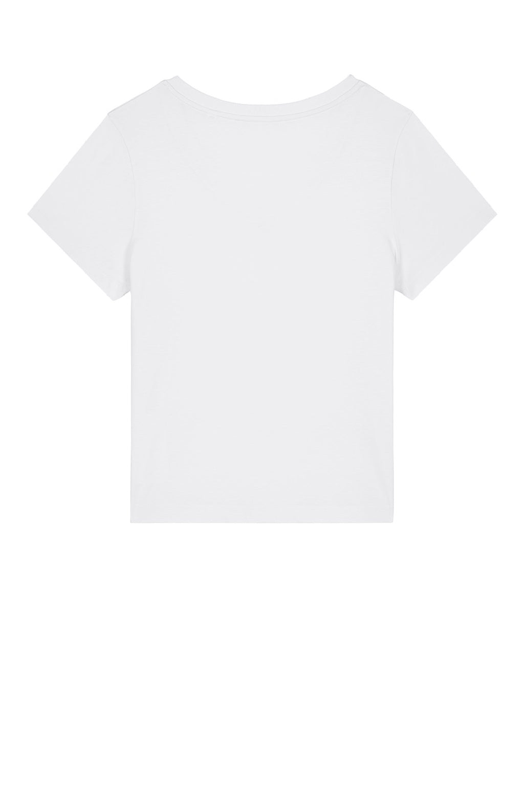 Stanley Stella SXW032 Womens Isla Short Sleeve V-Neck T-Shirt White Flat Back