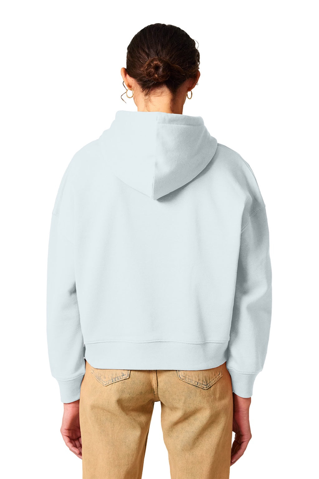 Stanley Stella SXW035 Womens Nora Hooded Sweatshirt Hoodie Ice Blue Model Back