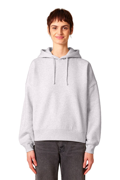 Stanley Stella SXW035 Womens Nora Hooded Sweatshirt Hoodie Heather Cool Grey Model Front
