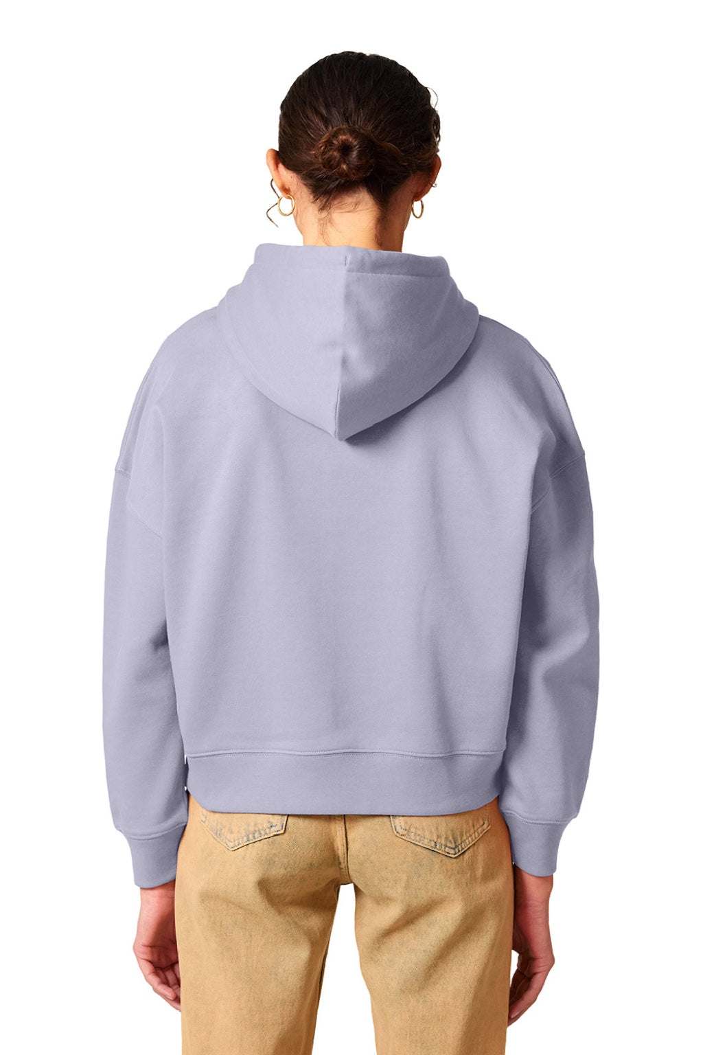 Stanley Stella SXW035 Womens Nora Hooded Sweatshirt Hoodie Lavender Purple Model Back