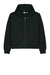 Stanley Stella SXW037 Womens Ida Full Zip Hooded Sweatshirt Hoodie w/ Pockets Black Flat Front