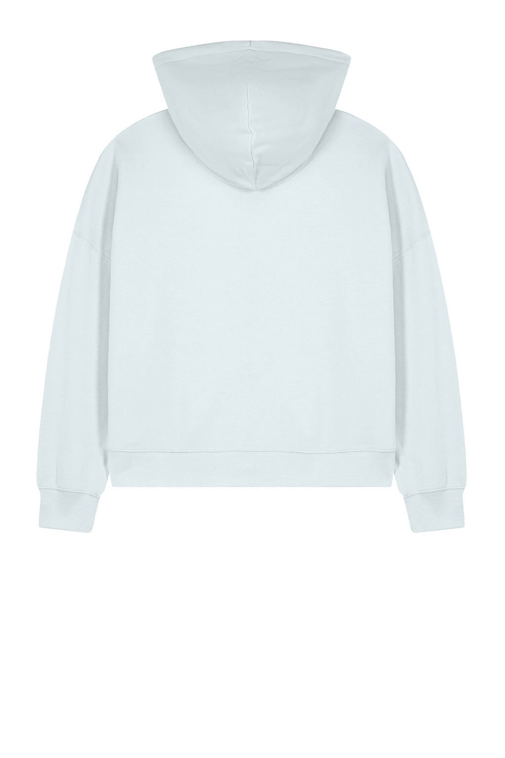 Stanley Stella SXW037 Womens Ida Full Zip Hooded Sweatshirt Hoodie w/ Pockets Ice Blue Flat Back