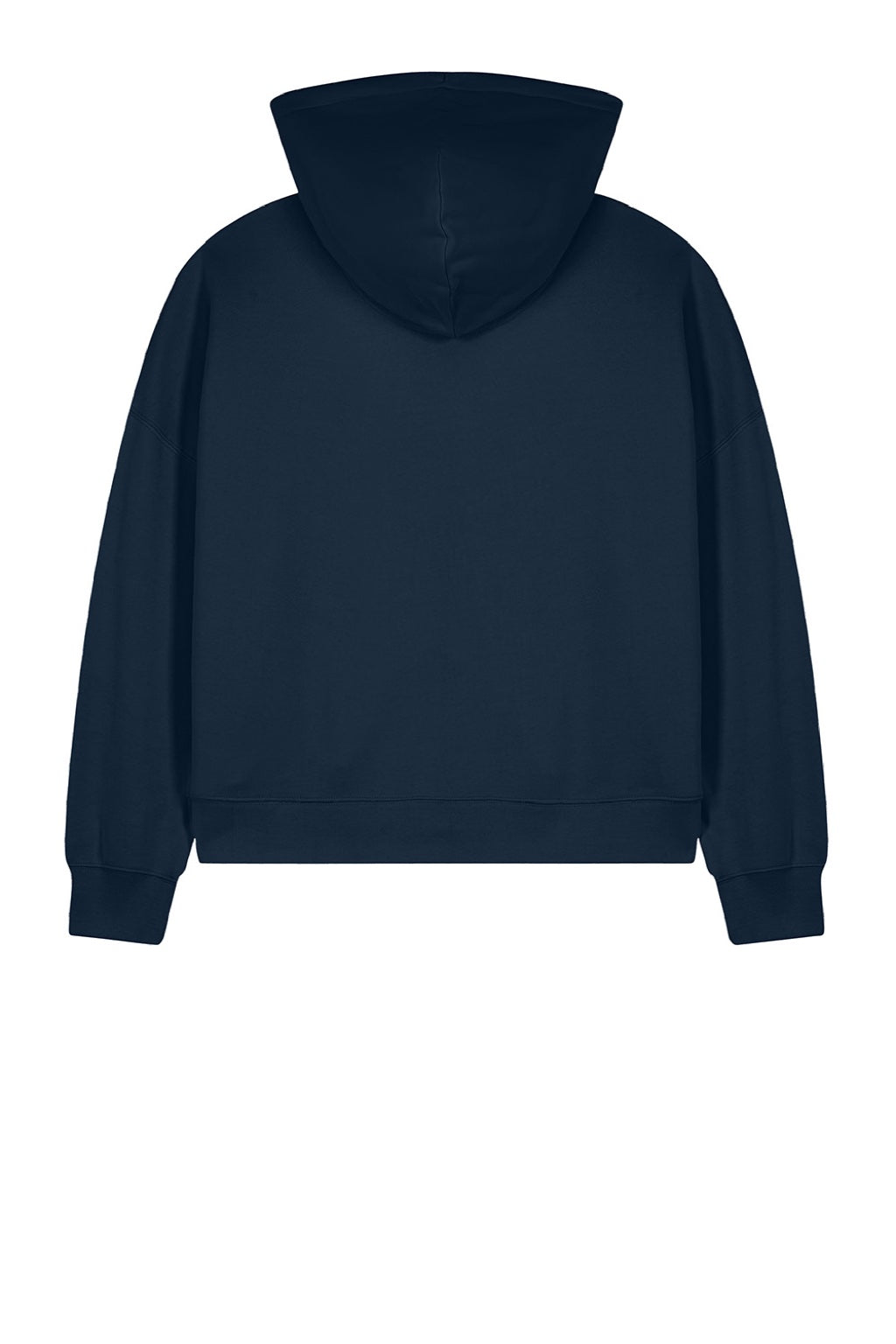 Stanley Stella SXW037 Womens Ida Full Zip Hooded Sweatshirt Hoodie w/ Pockets French Navy Blue Flat Back