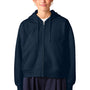 Stanley Stella Womens Ida Full Zip Hooded Sweatshirt Hoodie w/ Pockets - French Navy Blue