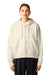 Stanley Stella SXW037 Womens Ida Full Zip Hooded Sweatshirt Hoodie w/ Pockets Natural Raw Model Front