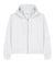 Stanley Stella SXW037 Womens Ida Full Zip Hooded Sweatshirt Hoodie w/ Pockets White Flat Front