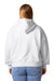 Stanley Stella SXW037 Womens Ida Full Zip Hooded Sweatshirt Hoodie w/ Pockets White Model Back