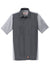Red Kap SY20 Mens Crew Moisture Wicking Short Sleeve Button Down Shirt w/ Double Pockets Charcoal Grey/Light Grey Flat Front