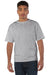 Champion T105 Mens Heritage Short Sleeve Crewneck T-Shirt Oxford Grey Model Front