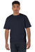 Champion T105 Mens Heritage Short Sleeve Crewneck T-Shirt Navy Blue Model Front