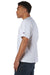 Champion T105 Mens Heritage Short Sleeve Crewneck T-Shirt White Model Side