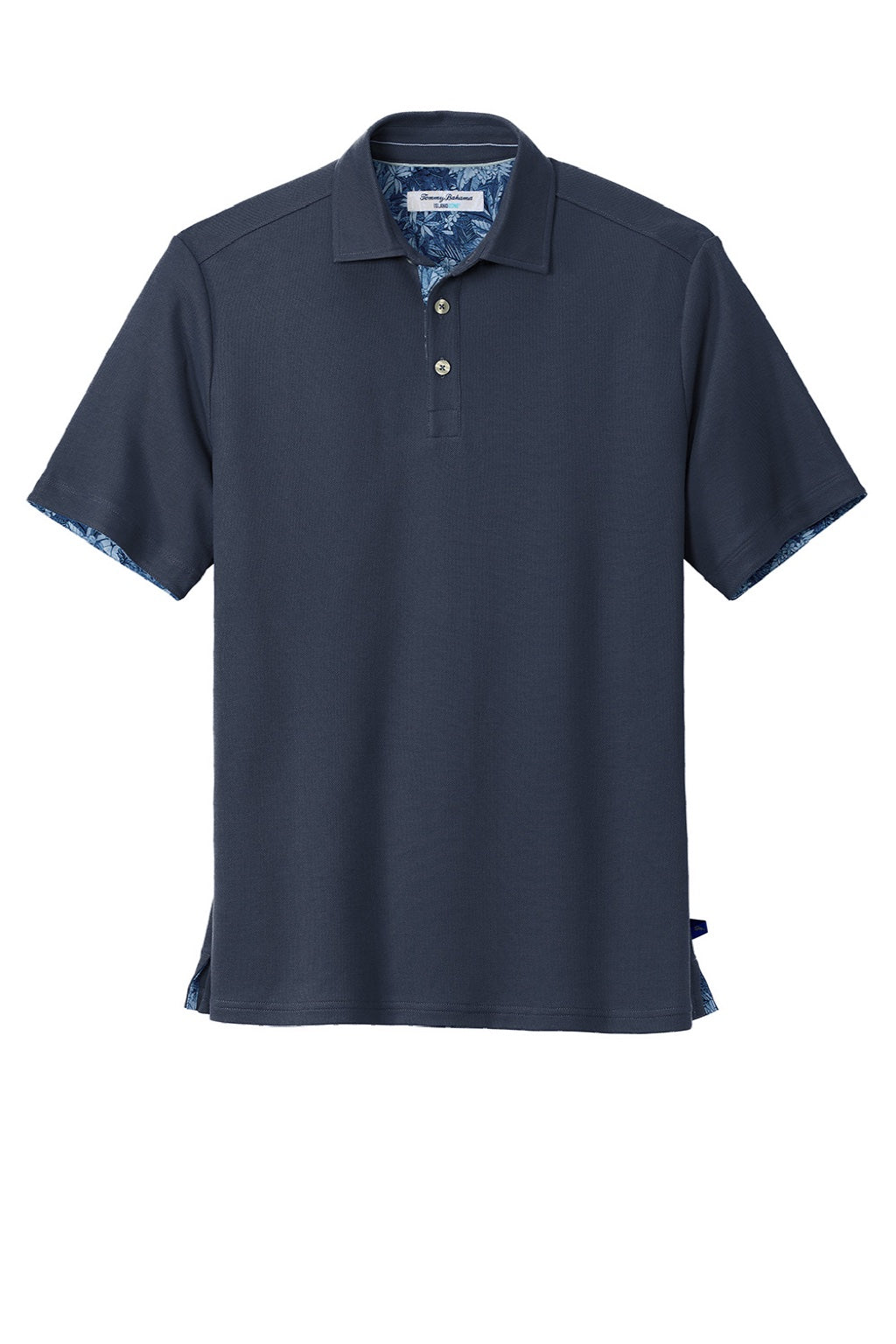 Tommy Bahama T223508TB Mens 5 O Clock Short Sleeve Polo Shirt Blue Note Flat Front