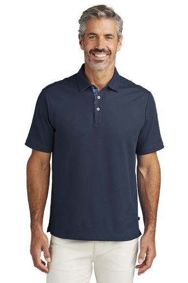 Tommy Bahama T223508TB Mens 5 O Clock Short Sleeve Polo Shirt Blue Note Model Front
