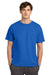 Champion T425 Mens Short Sleeve Crewneck T-Shirt Athletic Royal Blue Model Front