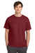 Champion T425 Mens Short Sleeve Crewneck T-Shirt Cardinal Red Model Front