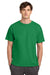 Champion T425 Mens Short Sleeve Crewneck T-Shirt Kelly Green Model Front