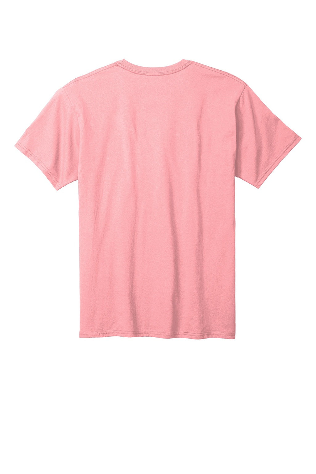 Champion T425 Mens Short Sleeve Crewneck T-Shirt Candy Pink Flat Front