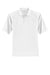 Sport-Tek T474 Mens Dri-Mesh Moisture Wicking Short Sleeve Polo Shirt White Flat Front