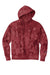 Champion TDS101 Mens Reverse Weave Scrunch Dye Hooded Sweatshirt Hoodie w/ Pouch Pocket Mulled Berry Red Flat Front