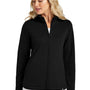 TravisMathew Womens Coveside Wrinkle Resistant Full Zip Jacket - Black