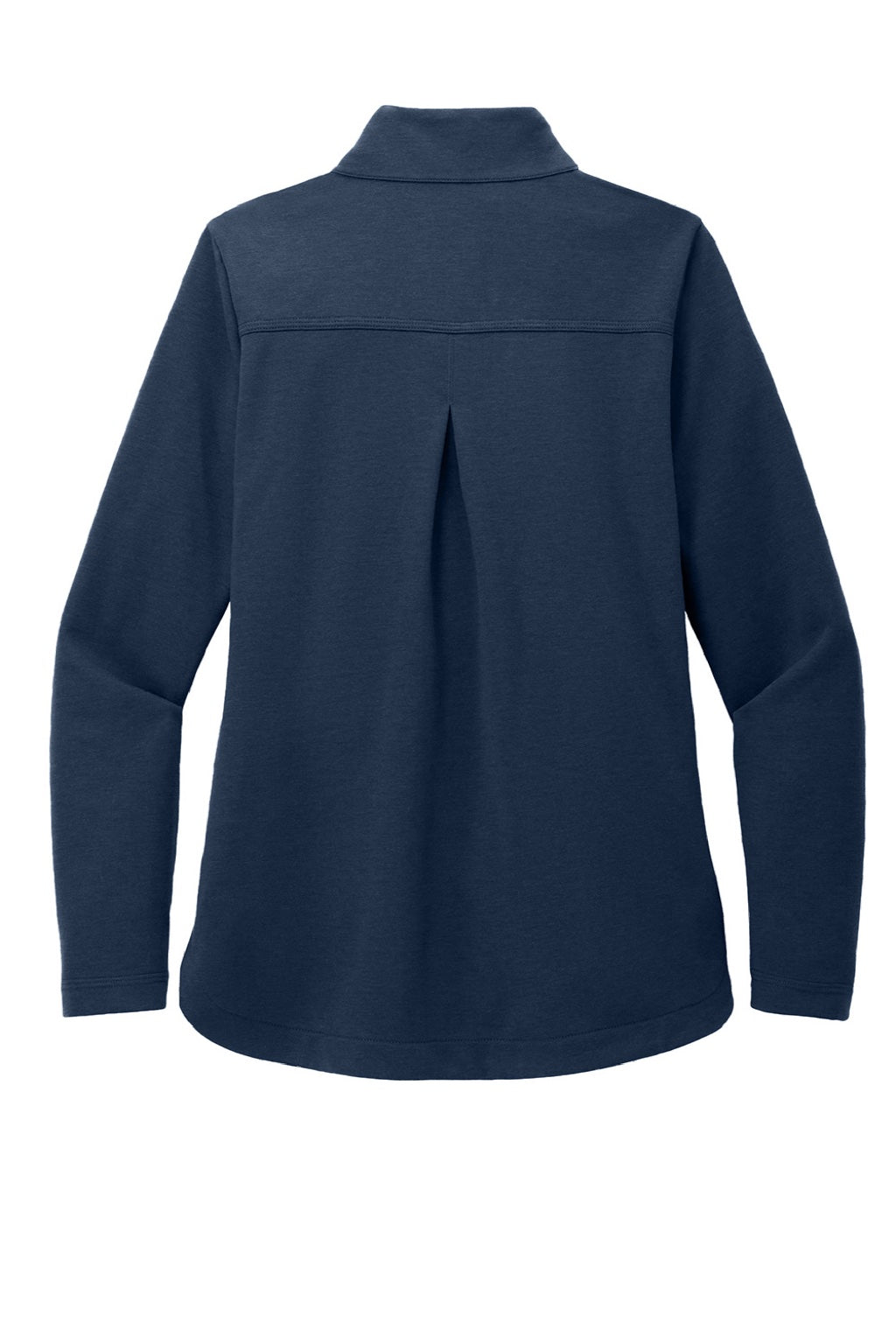 TravisMathew TM1LD001 Womens Coveside Wrinkle Resistant Full Zip Jacket Night Blue Flat Back