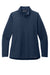 TravisMathew TM1LD001 Womens Coveside Wrinkle Resistant Full Zip Jacket Night Blue Flat Front