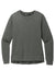TravisMathew TM1LD003 Womens Long Weekend Crewneck Sweatshirt Heather Dark Grey Flat Front