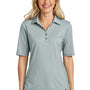 TravisMathew Womens Sunsetters Wrinkle Resistant Short Sleeve Polo Shirt - Heather Balsam Green
