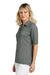 TravisMathew TM1LD004 Womens Sunsetters Wrinkle Resistant Short Sleeve Polo Shirt Heather Black Model Side