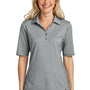 TravisMathew Womens Sunsetters Wrinkle Resistant Short Sleeve Polo Shirt - Heather Grey