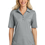 TravisMathew Womens Sunsetters Wrinkle Resistant Short Sleeve Polo Shirt - Heather Grey