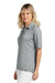 TravisMathew TM1LD004 Womens Sunsetters Wrinkle Resistant Short Sleeve Polo Shirt Heather Grey Model Side