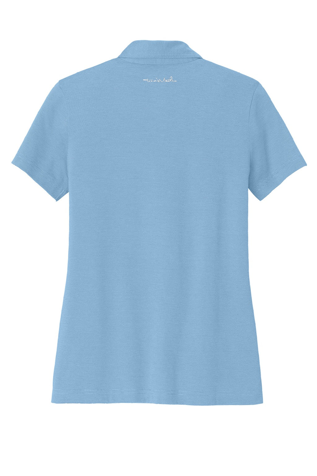 TravisMathew TM1LD005 Womens Sunnyvale Wrinkle Resistant Short Sleeve Polo Shirt Heather Strong Blue Flat Back