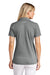 TravisMathew TM1LD005 Womens Sunnyvale Wrinkle Resistant Short Sleeve Polo Shirt Heather Dark Grey Model Back
