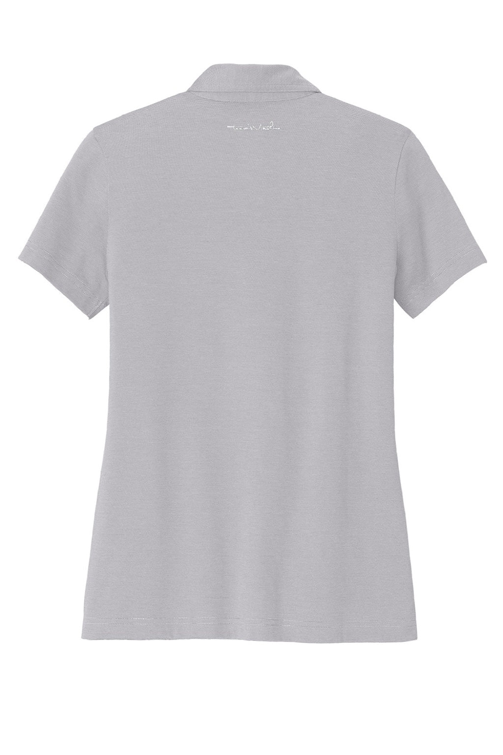 TravisMathew TM1LD005 Womens Sunnyvale Wrinkle Resistant Short Sleeve Polo Shirt Heather Light Grey Flat Back