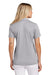 TravisMathew TM1LD005 Womens Sunnyvale Wrinkle Resistant Short Sleeve Polo Shirt Heather Light Grey Model Back