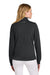 TravisMathew TM1LD007 Womens Coveside Wrinkle Resistant 1/4 Zip Sweatshirt Black Model Back