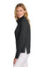TravisMathew TM1LD007 Womens Coveside Wrinkle Resistant 1/4 Zip Sweatshirt Black Model Side