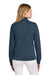 TravisMathew TM1LD007 Womens Coveside Wrinkle Resistant 1/4 Zip Sweatshirt Blue Nights Model Back