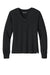 TravisMathew TM1LD009 Womens Long Weekend V-Neck Sweatshirt Black Flat Front