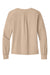 TravisMathew TM1LD009 Womens Long Weekend V-Neck Sweatshirt Heather Natural Flat Back