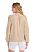 TravisMathew TM1LD009 Womens Long Weekend V-Neck Sweatshirt Heather Natural Model Back