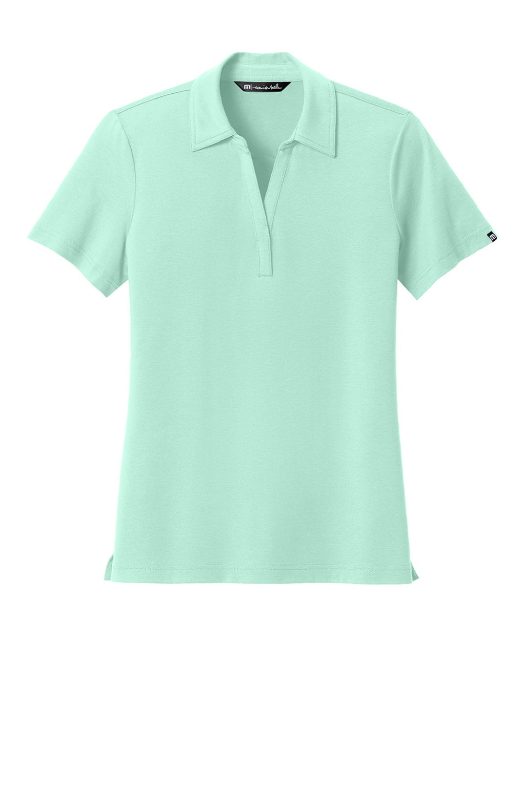 TravisMathew TM1LF071 Womens Glenview Wrinkle Resistant Short Sleeve Polo Shirt Mint Green Flat Front