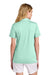 TravisMathew TM1LF071 Womens Glenview Wrinkle Resistant Short Sleeve Polo Shirt Mint Green Model Back
